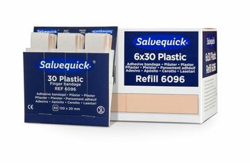 Salvequick navulling plastic vingerpleister (6 x 30 stuks)